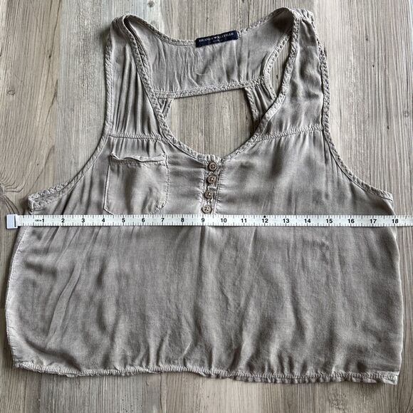 Brandy Melville Cotton/viscose Made In Italy Distressed Crop Top  - One Size - Picture 6 of 8